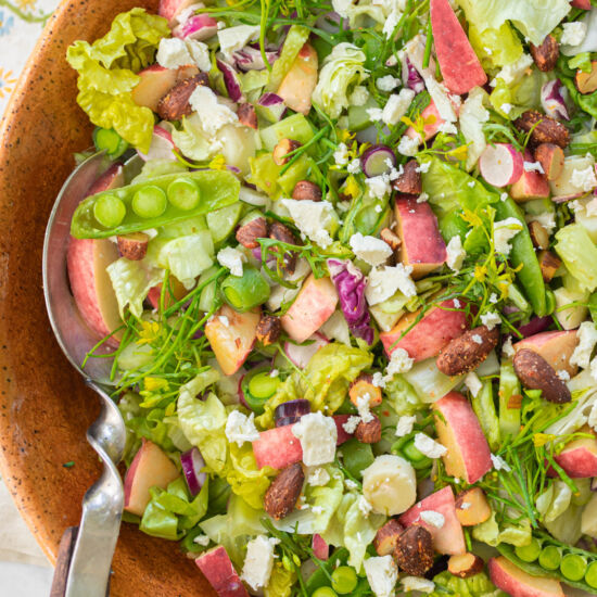 Summer Peach & Veggie Chopped Salad - Recipe photo by a zest for life