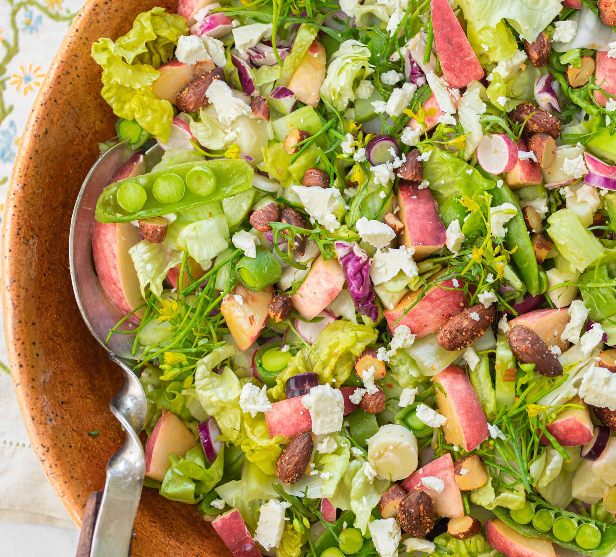 Summer Peach & Veggie Chopped Salad - Recipe photo by a zest for life