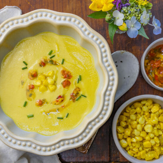 Velvety Cool Corn Soup - Recipe photo by a zest for life