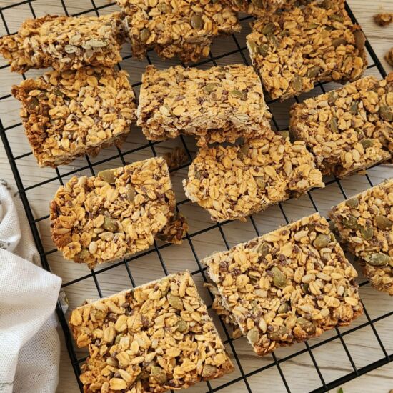 Healthy Oat Seed Bars - Recipe photo by Simply Kind Meals