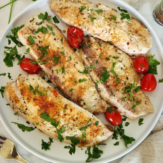 Healthy Baked Tilapia - Recipe photo by Simply Kind Meals