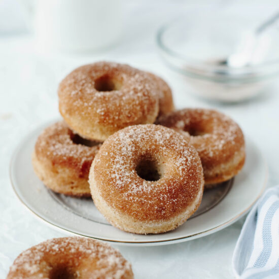 Baked Cinnamon Sugar Donuts - Recipe photo by The Cookin Chicks