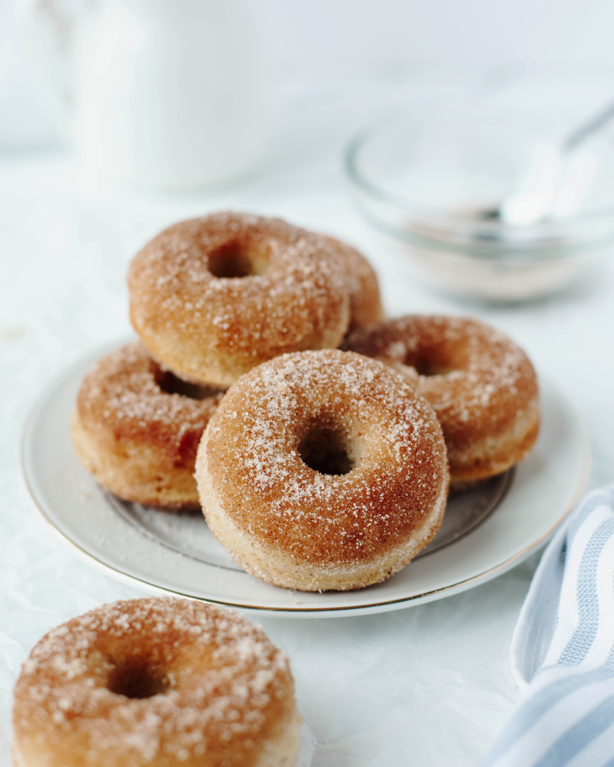 Baked Cinnamon Sugar Donuts - Recipe photo by The Cookin Chicks
