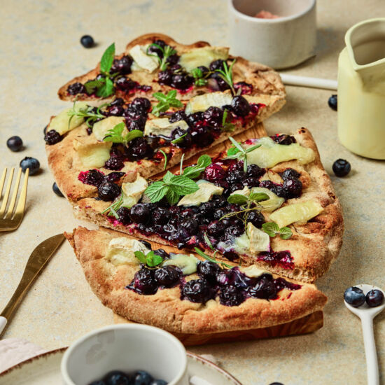 Blueberry Goat Cheese Flatbread - Recipe photo by CallMePMc