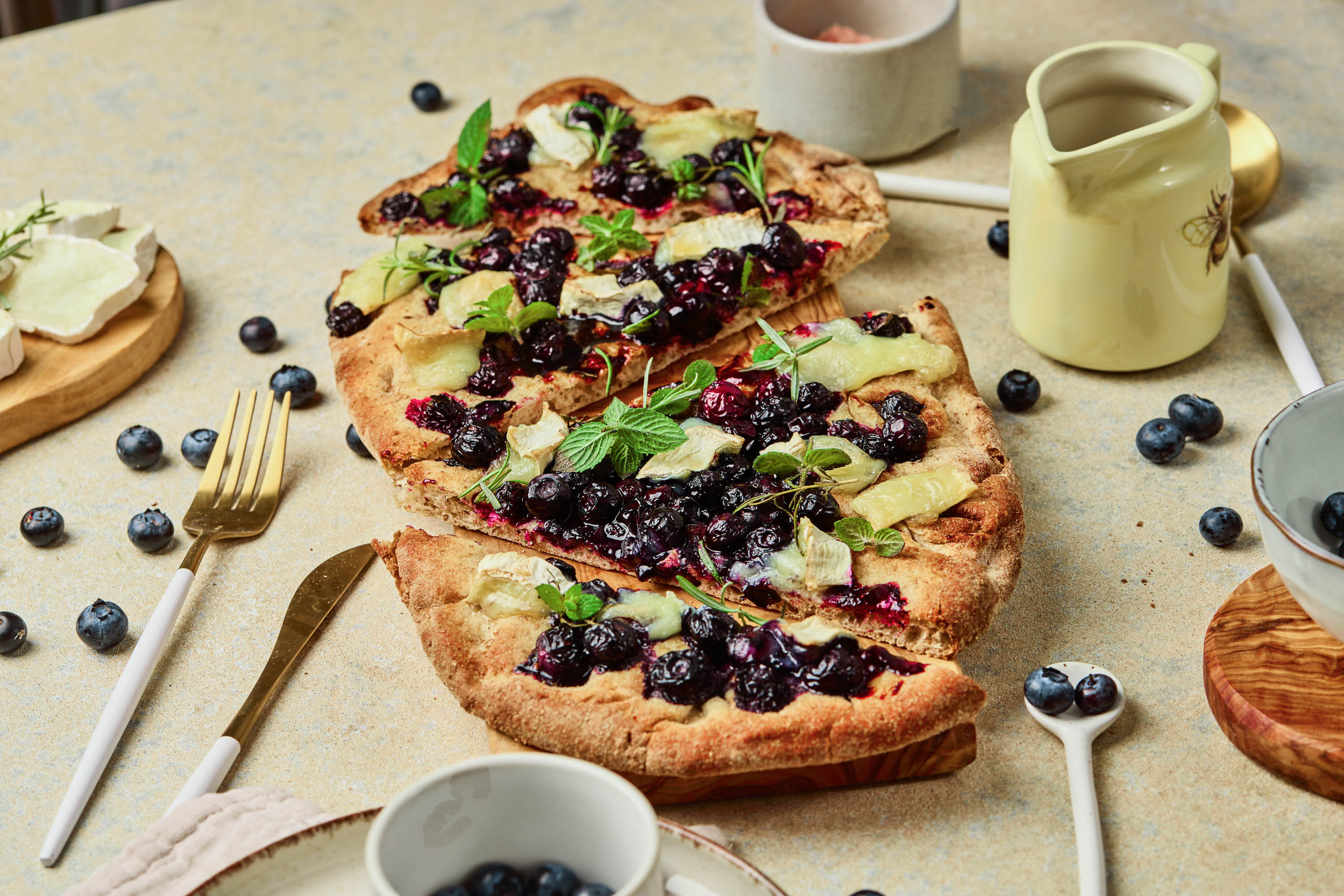 Blueberry Goat Cheese Flatbread - Recipe photo by CallMePMc