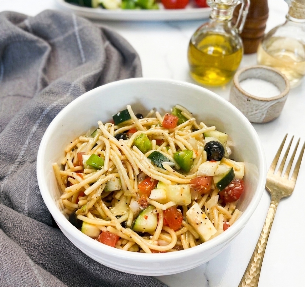 California Spaghetti Salad - Recipe photo by Recipesmadewithlove