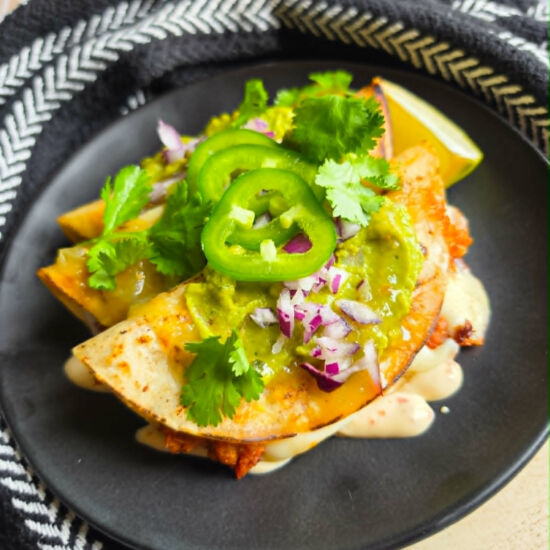 Cheesy Sausage Quesadillas - Recipe photo by the_happy_veg