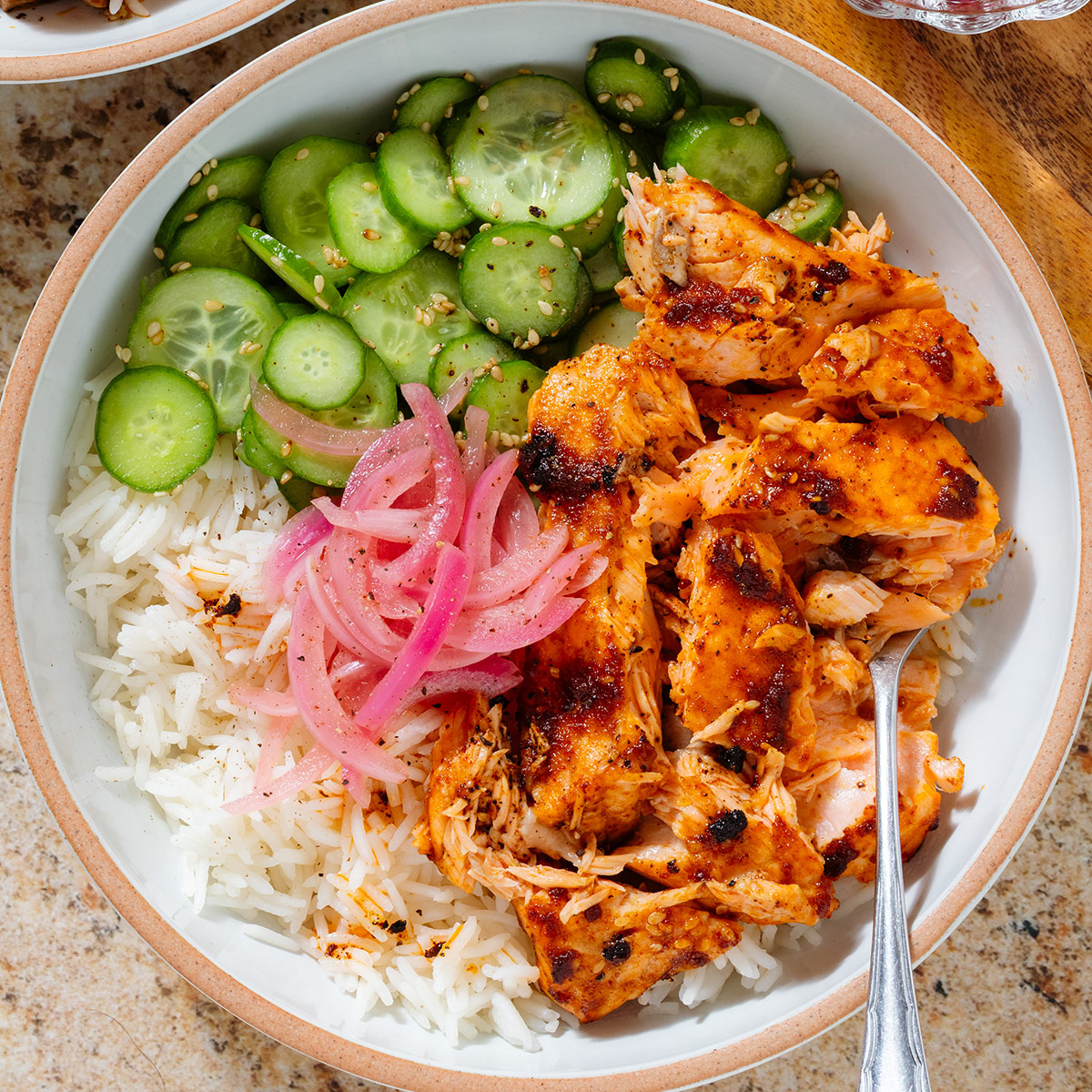 Chili Crisp Salmon - Recipe photo by thehealthfulideas