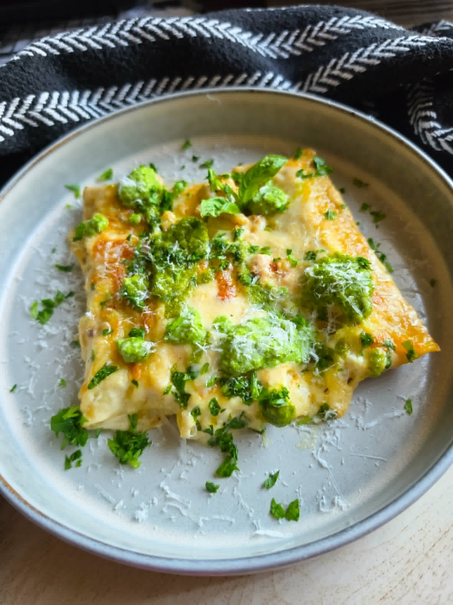 Creamy Cannelloni Skillet & Pesto - Recipe photo by the_happy_veg