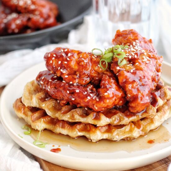 Korean Fried Chicken & Waffles - Recipe photo by Ereese