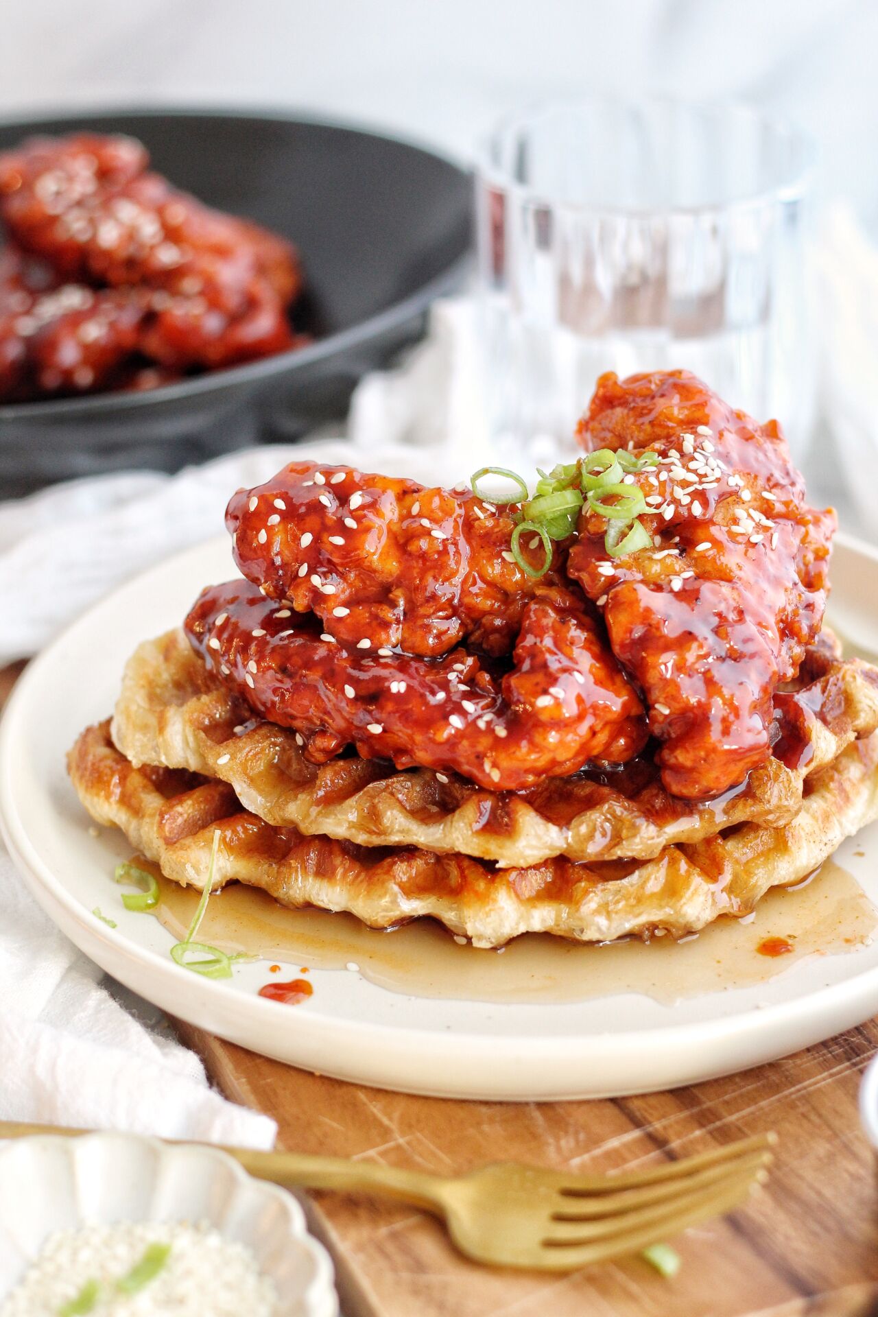 Korean Fried Chicken & Waffles - Recipe photo by Ereese