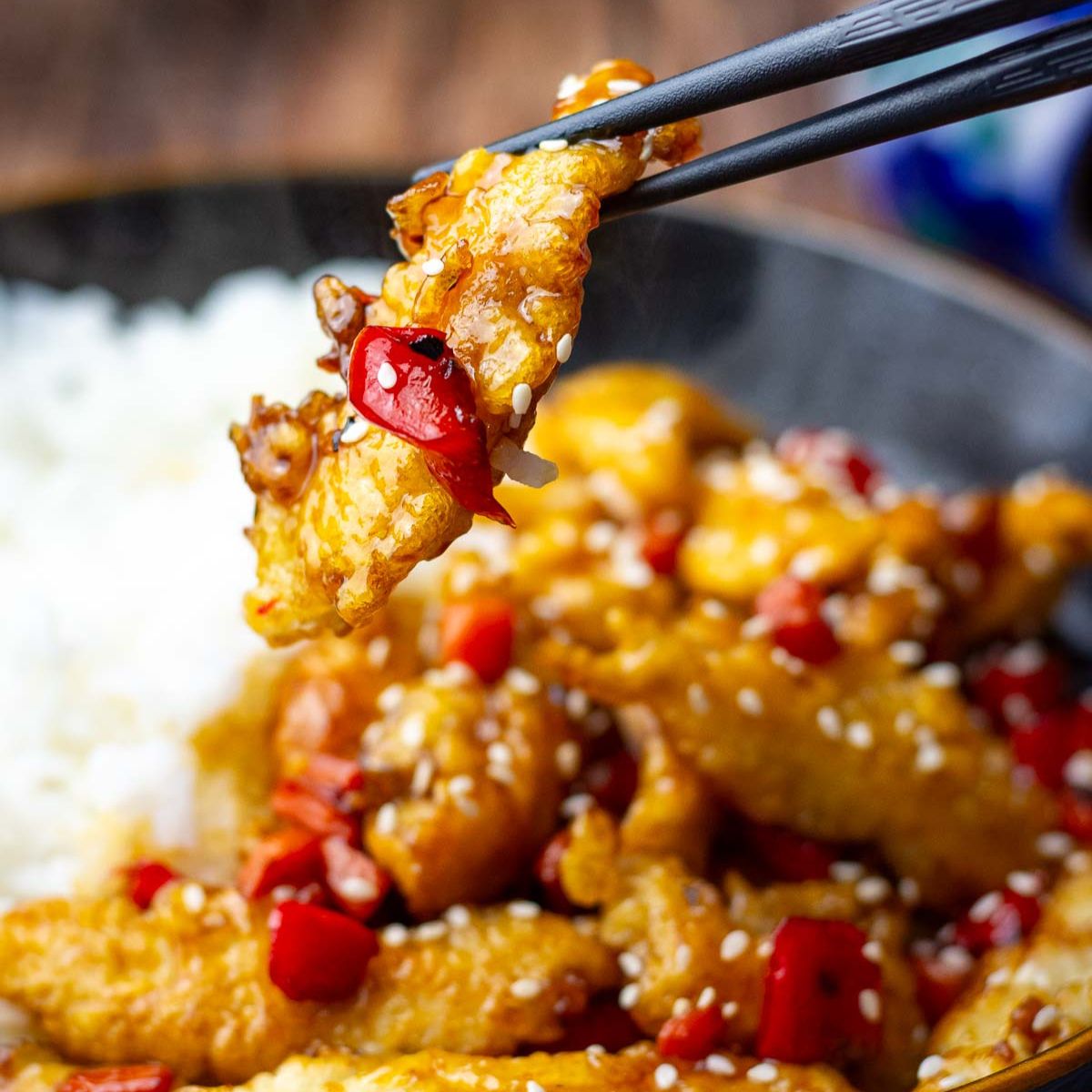 Crispy Teriyaki Chicken With Rice - Recipe photo by somebodyfeedseb