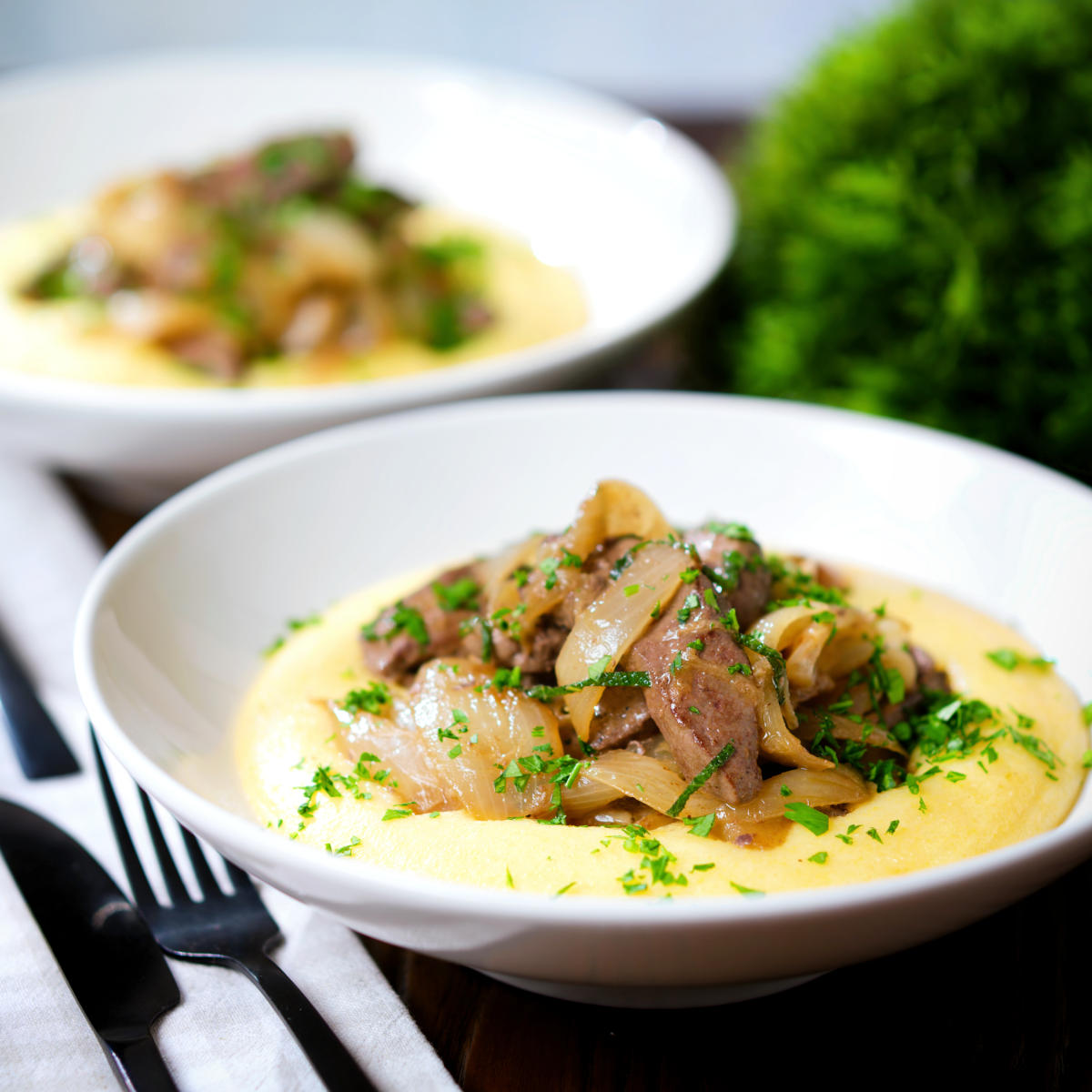 Fegato alla Veneziana - Recipe photo by Brian Jones
