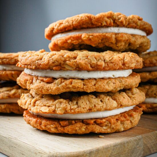 Chewy Maple Oatmeal Cream Pies - Recipe photo by WhiteMapleLane