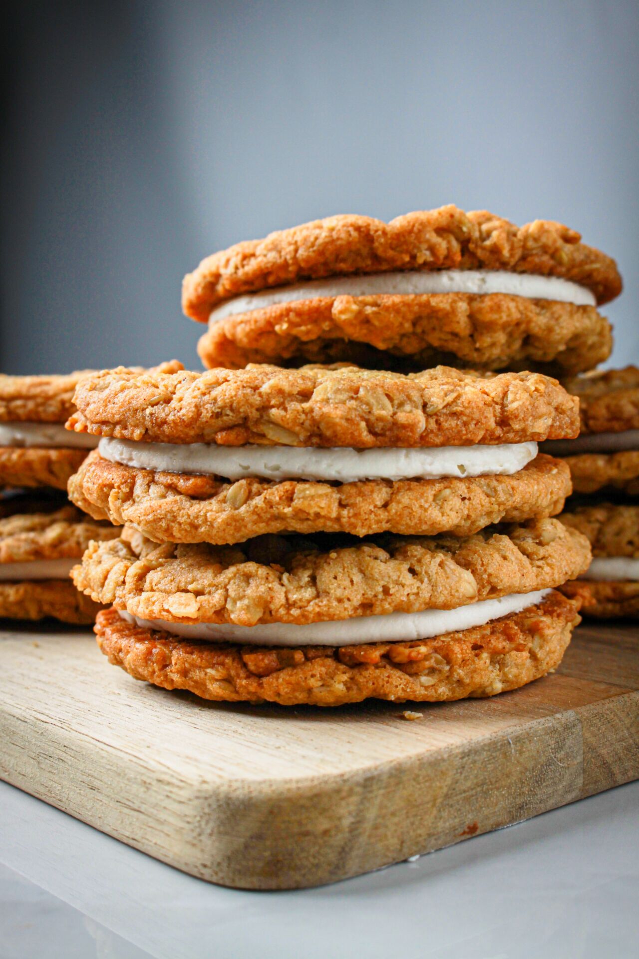 Chewy Maple Oatmeal Cream Pies - Recipe photo by WhiteMapleLane