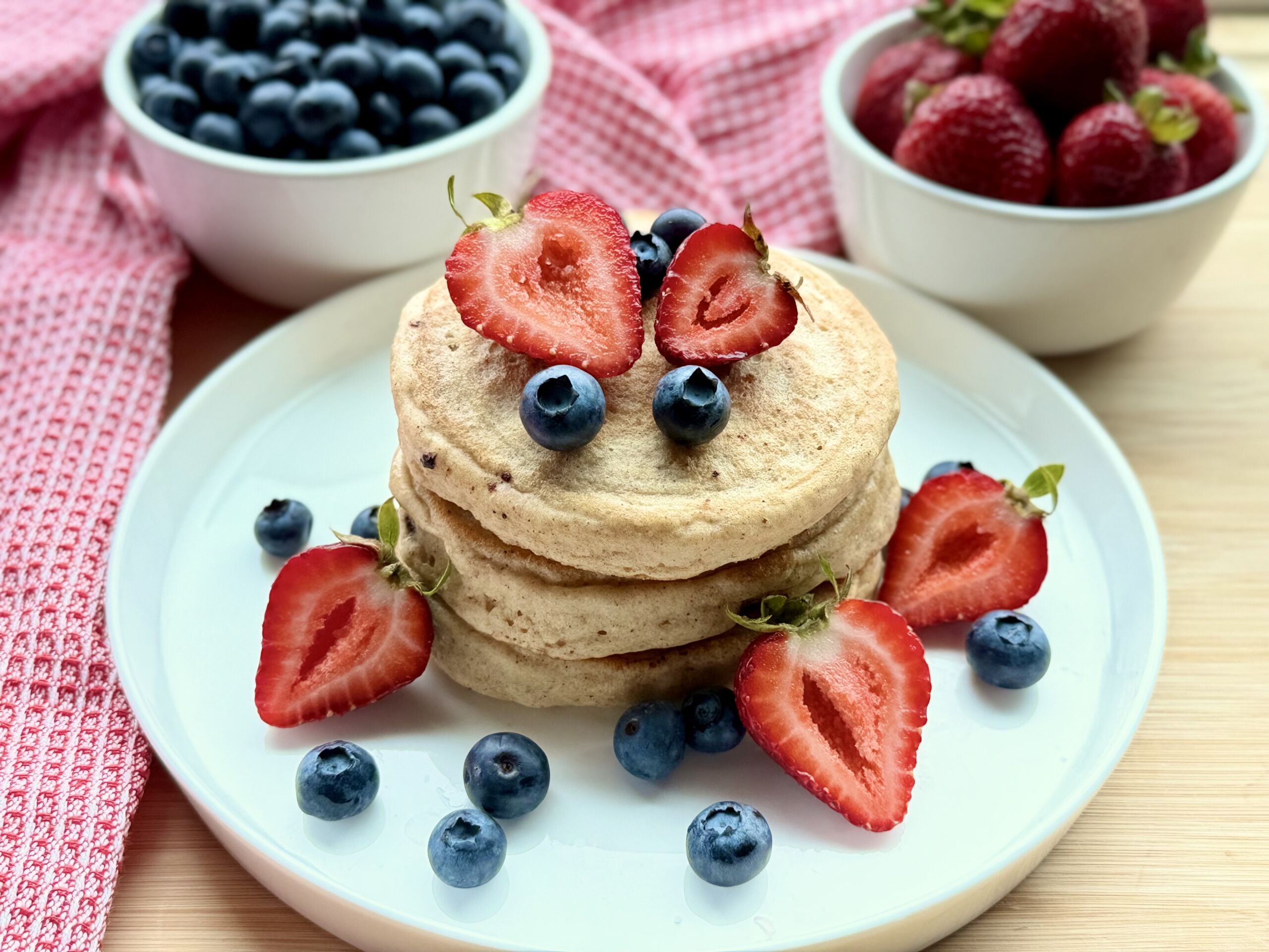 Fluffy Gluten-Free Pancakes - Recipe photo by OurNourishedKitchen