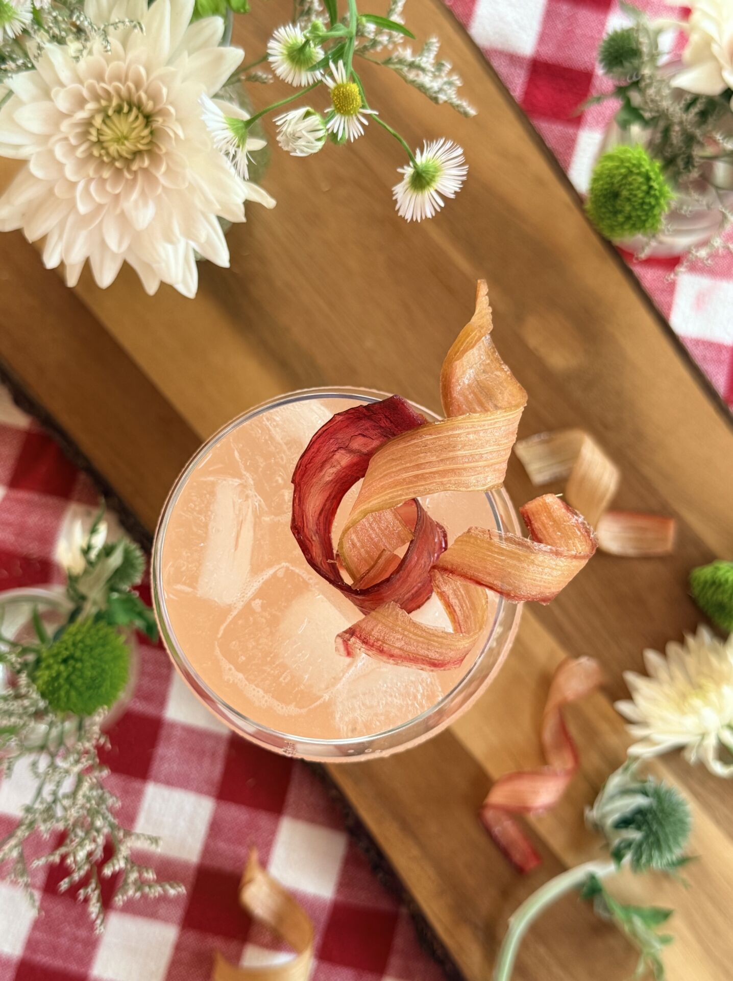 Candied Rhubarb Ribbons - Recipe photo by StyleandGrace