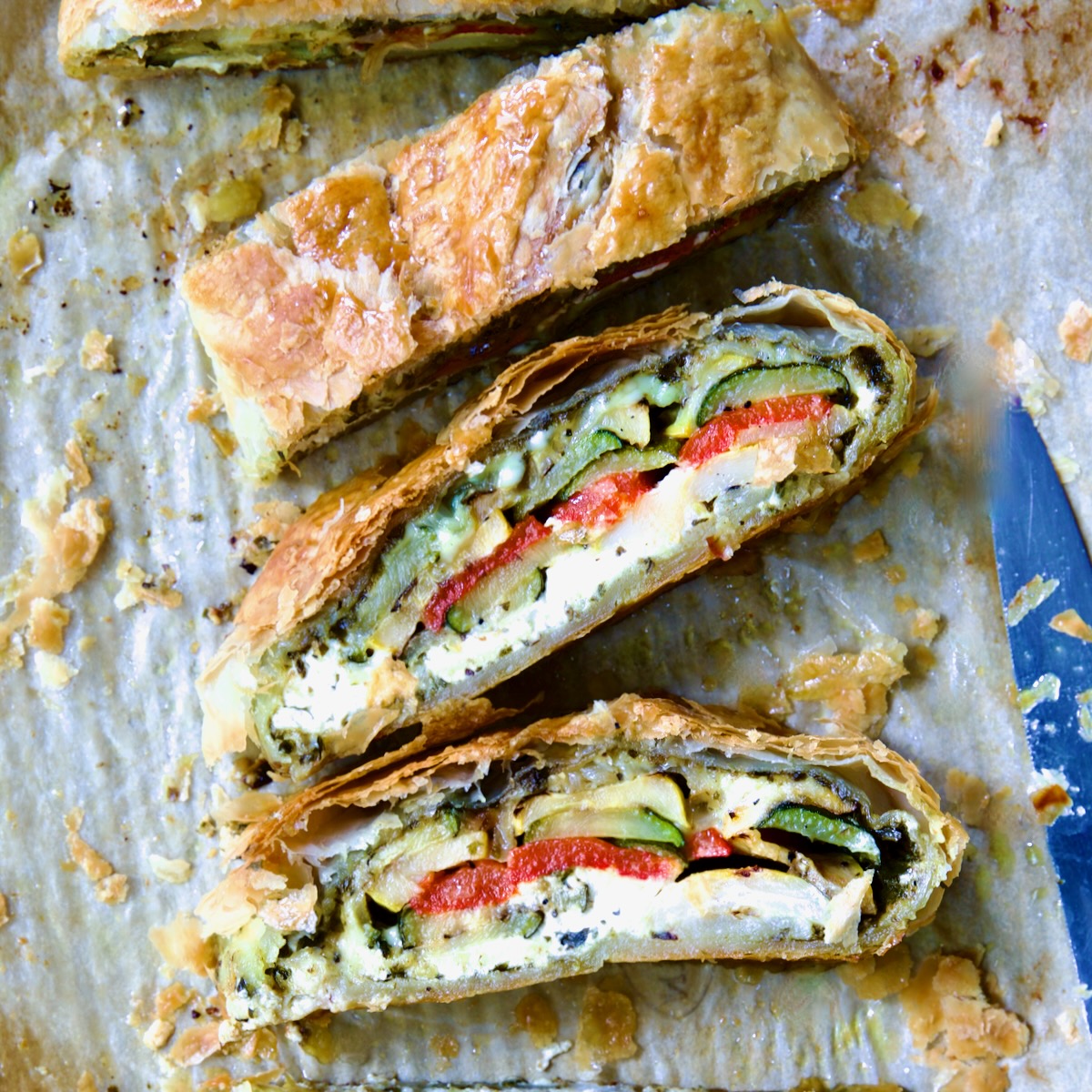 Italian Vegetable Strudel - Recipe photo by fromachefskitchen