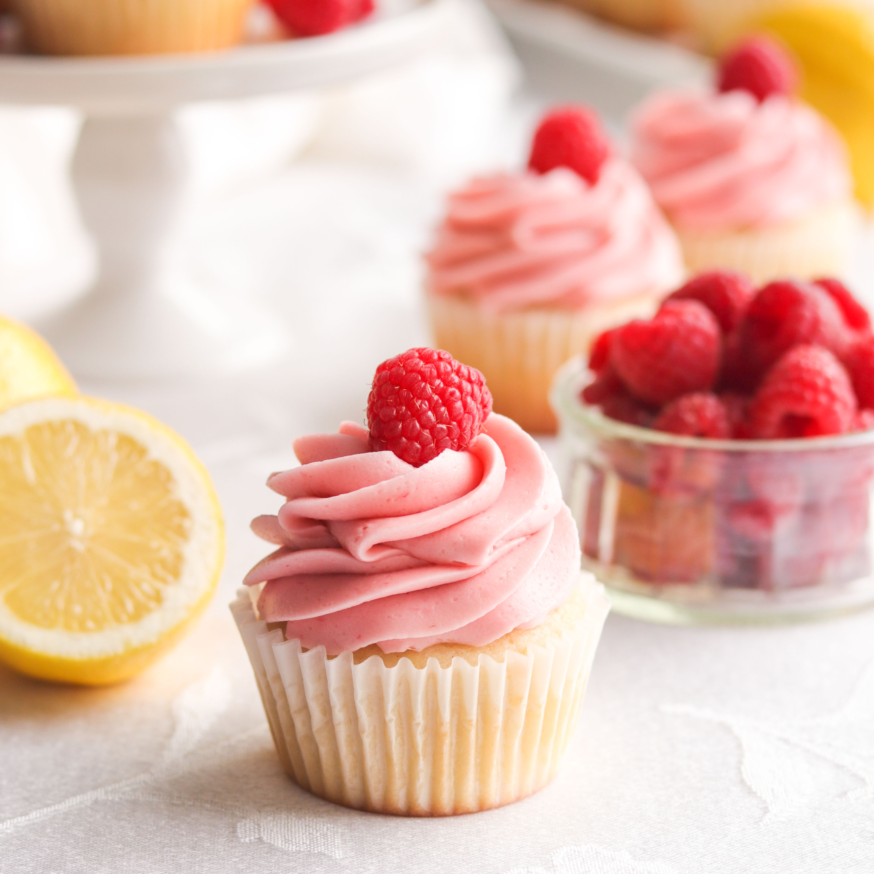 Lemon Raspberry Cupcakes - Recipe photo by A baJillian Recipes