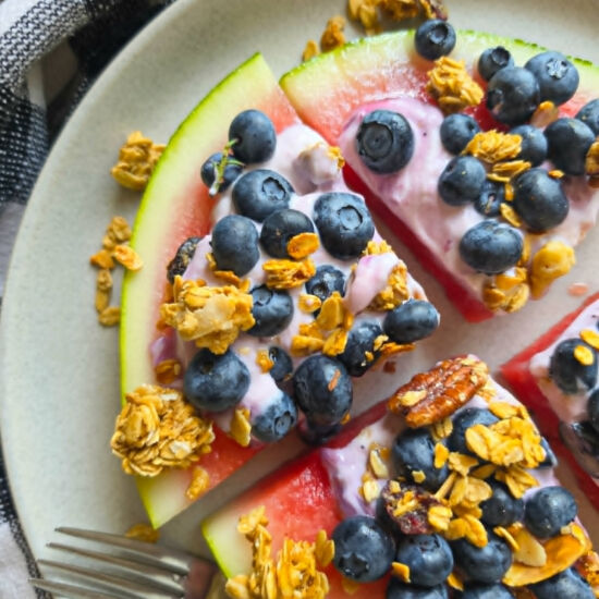 Summer Snacks – Loaded Watermelon - Recipe photo by the_happy_veg