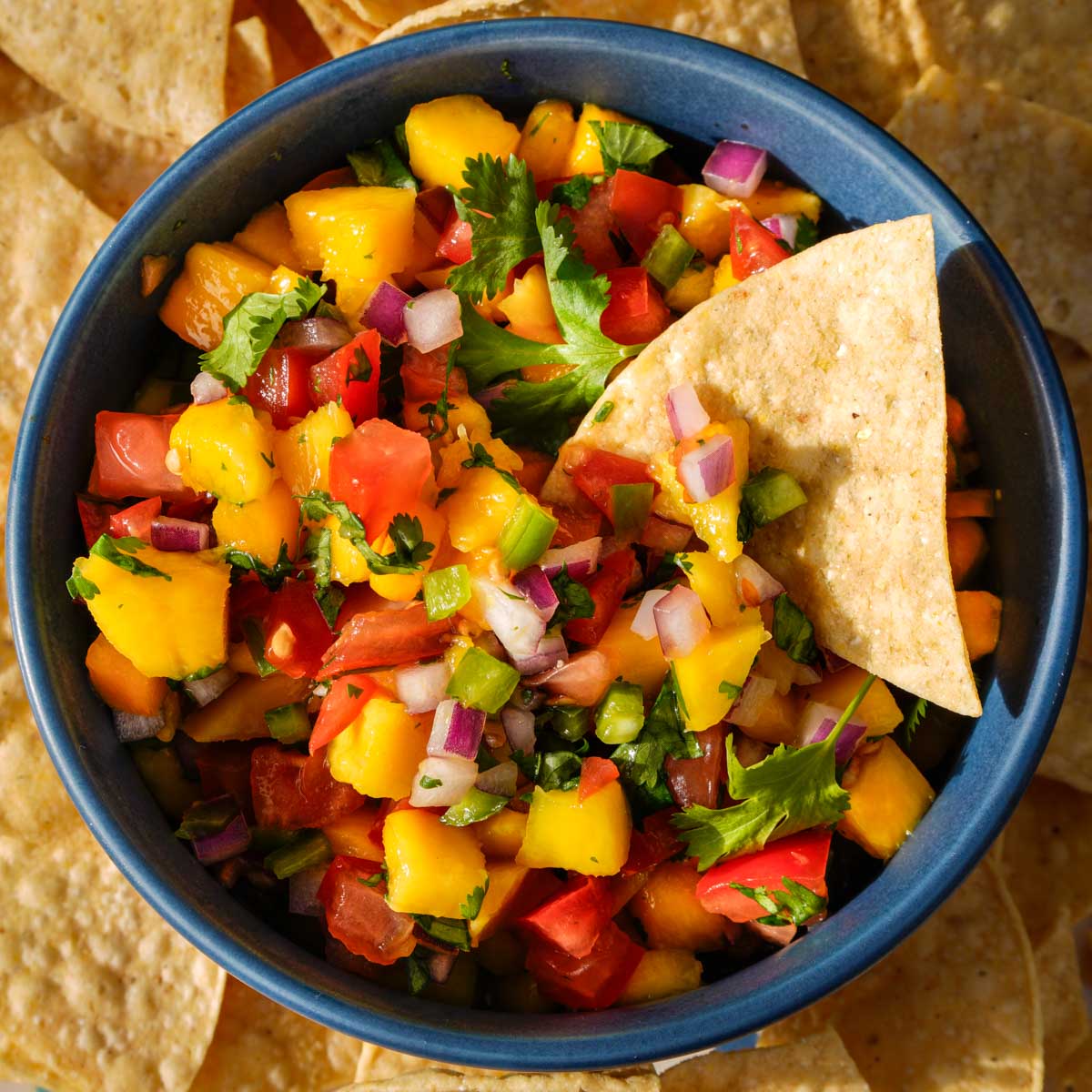 Pico de Gallo with Mango - Recipe photo by cookingwithconks