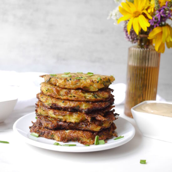 Crispy Zucchini Fritters - Recipe photo by This Mom Cooks