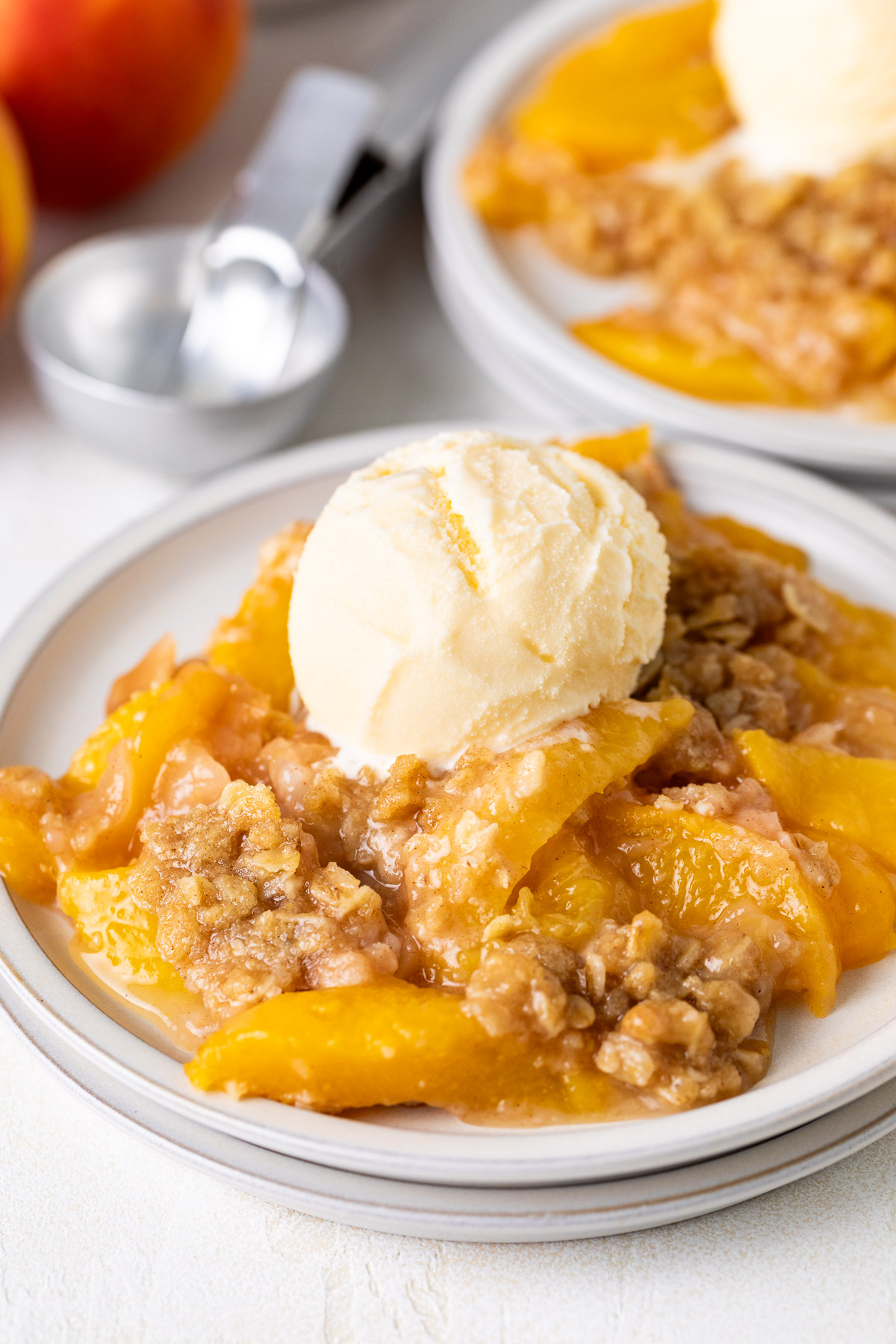 Fresh Peach Crisp - Recipe photo by berlyskitchen