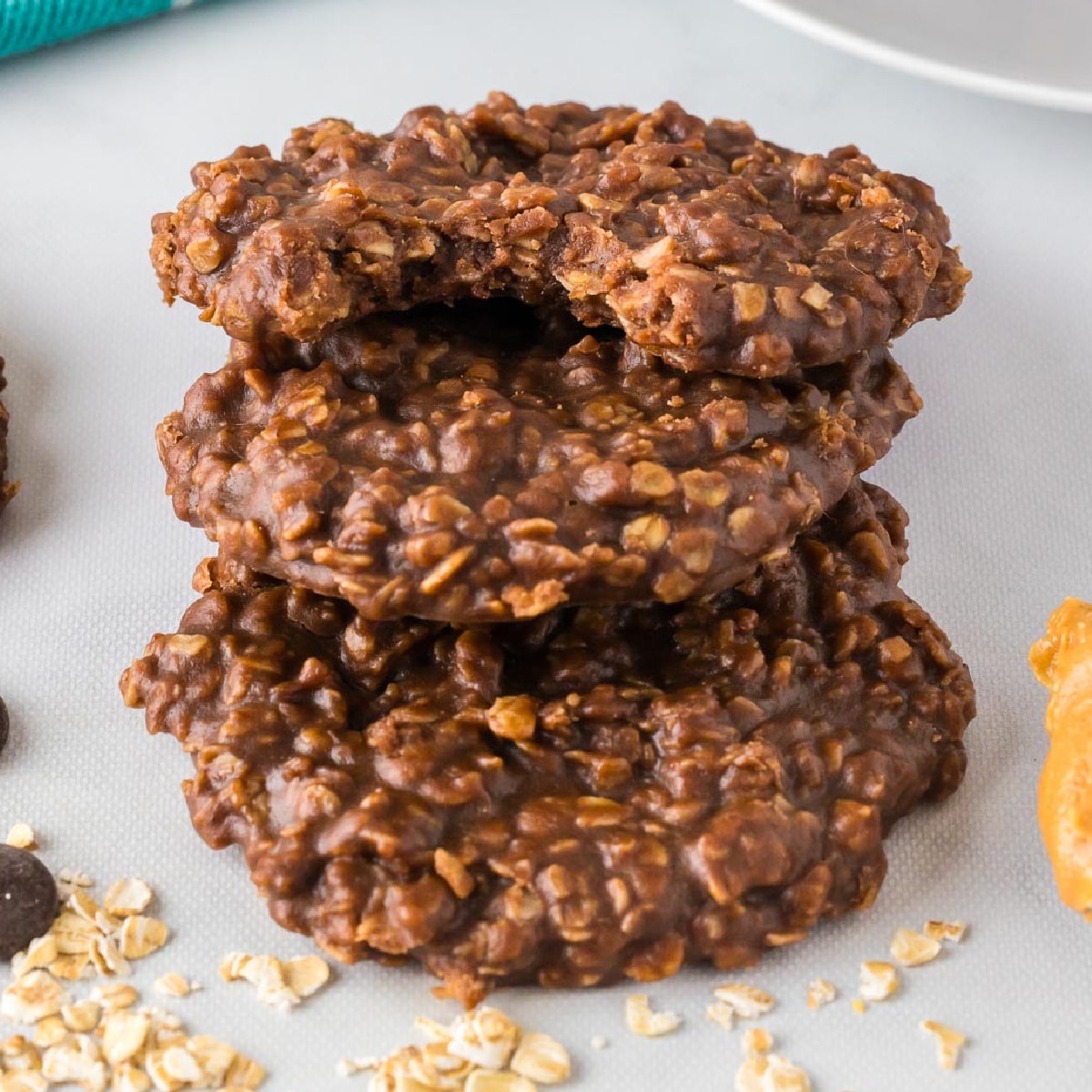 Chocolate No Bake Cookies - Recipe photo by OnMyKidsPlate