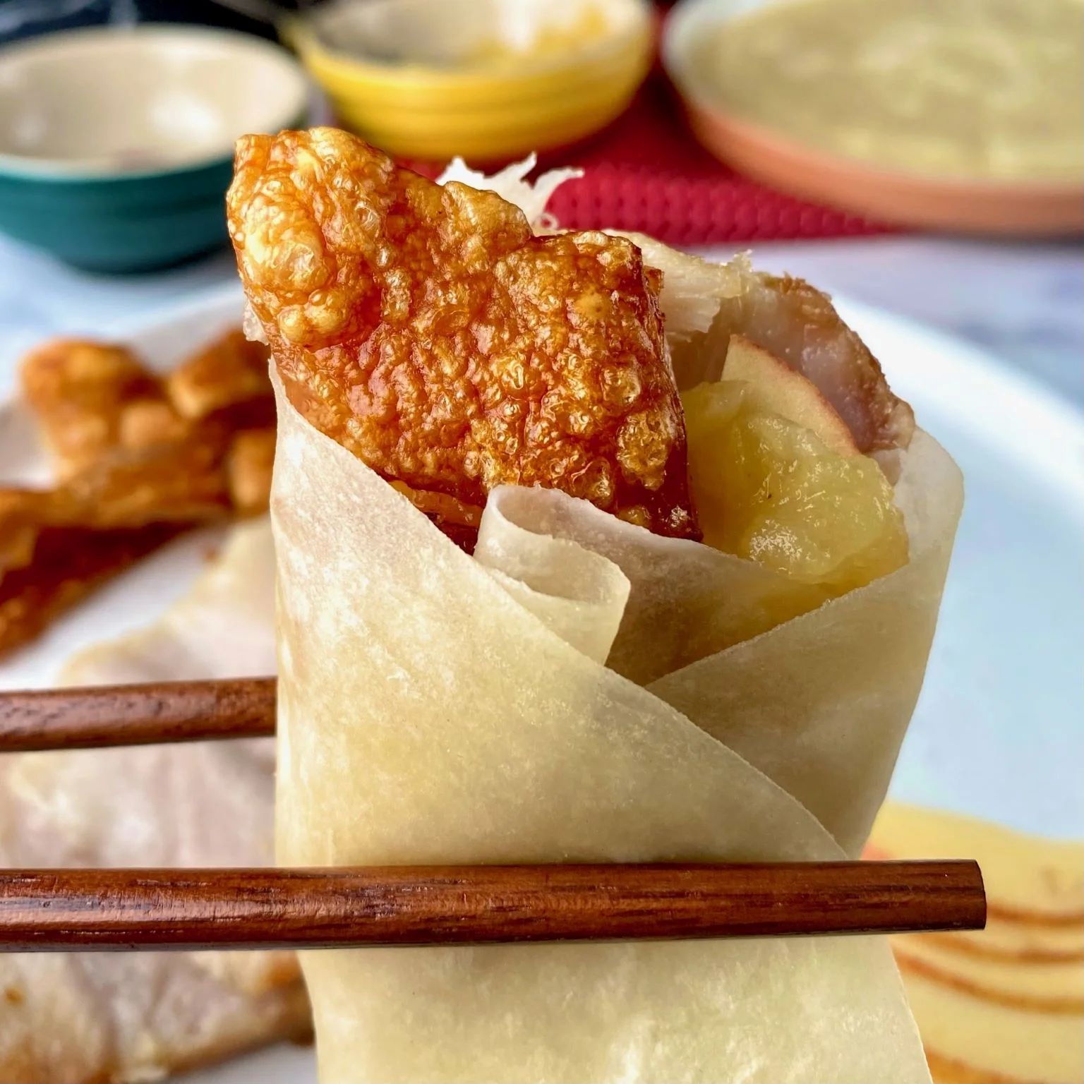 Peking Pork Belly Pancakes - Recipe photo by Dinnertime Somewhere