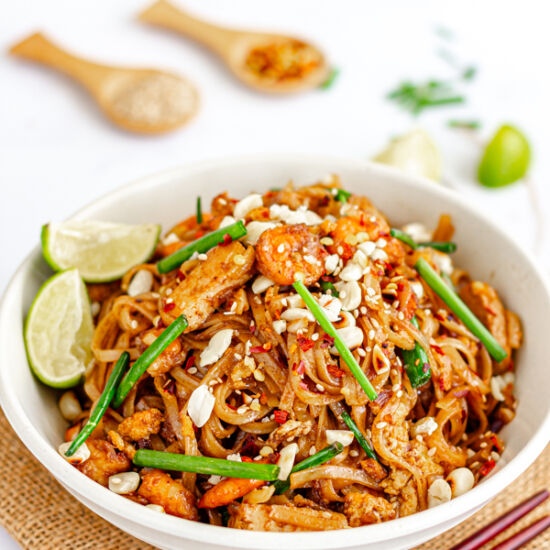 Classic Prawn Pad Thai Noodles - Recipe photo by Priyanka DK