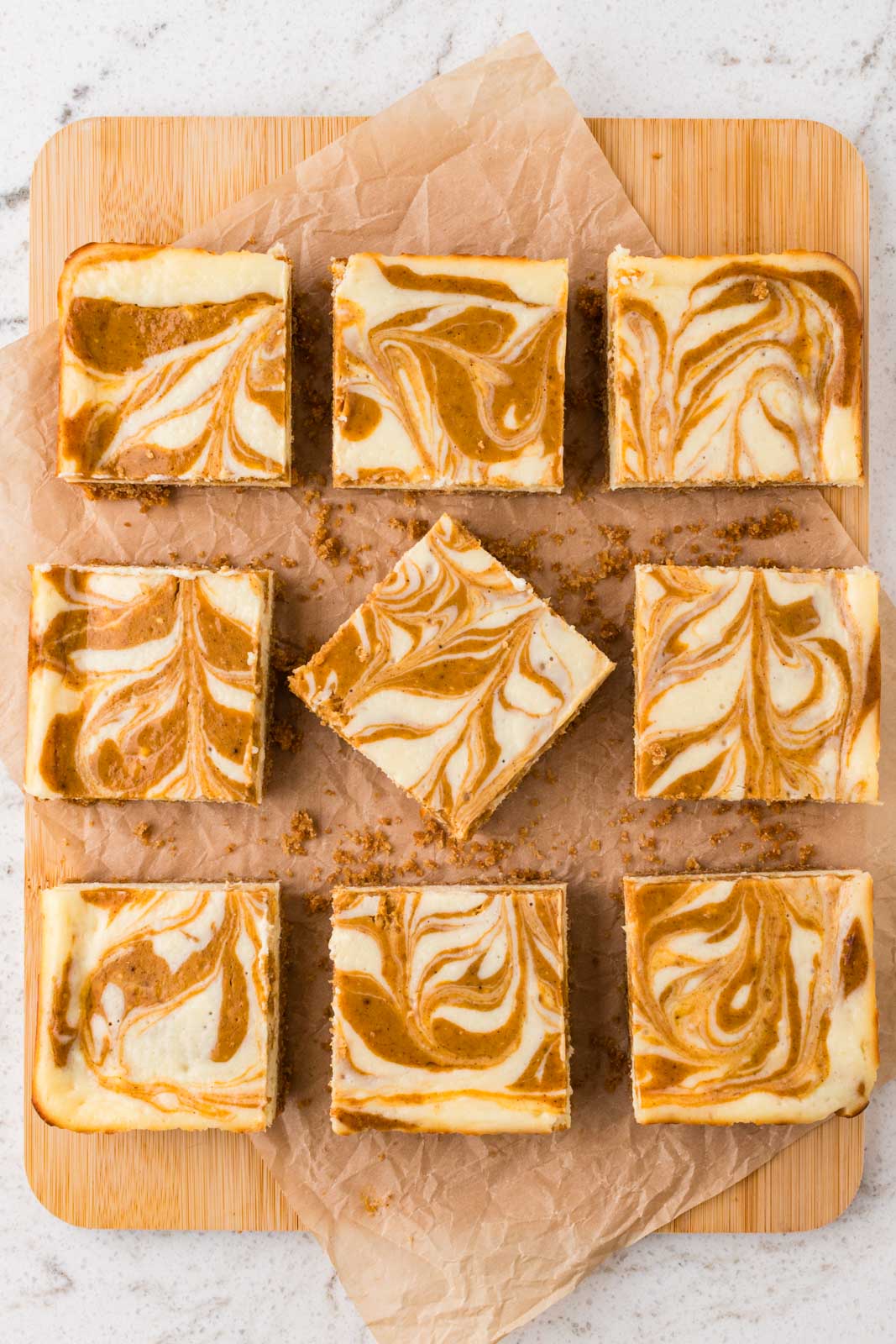 Pumpkin Cheesecake Bars - Recipe photo by SuburbanSimplicity