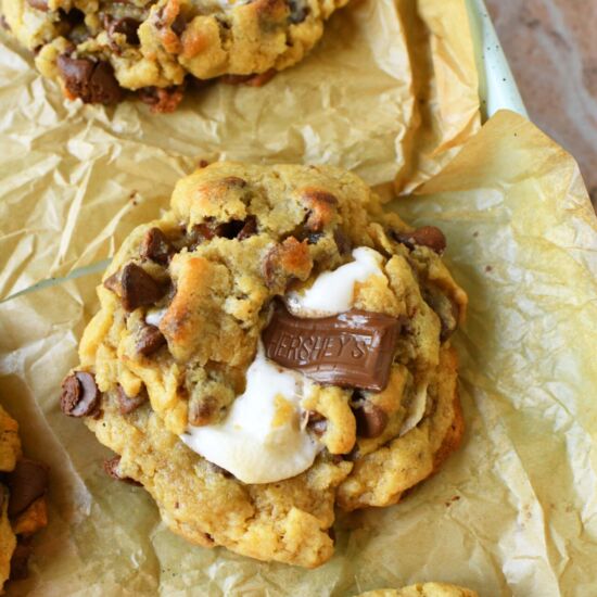 Bakery Style Jumbo S’mores Stuffed - Recipe photo by Savvysavingcouple