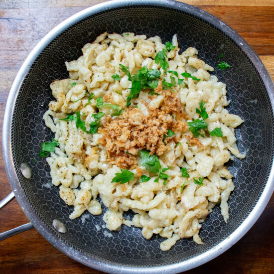 Spätzle Two Ways - Recipe photo by Little Nomads Recipes