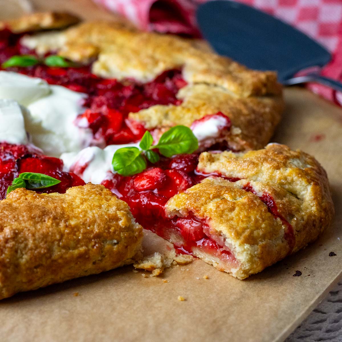 Strawberry Galette: Sourdough Crust - Recipe photo by somebodyfeedseb
