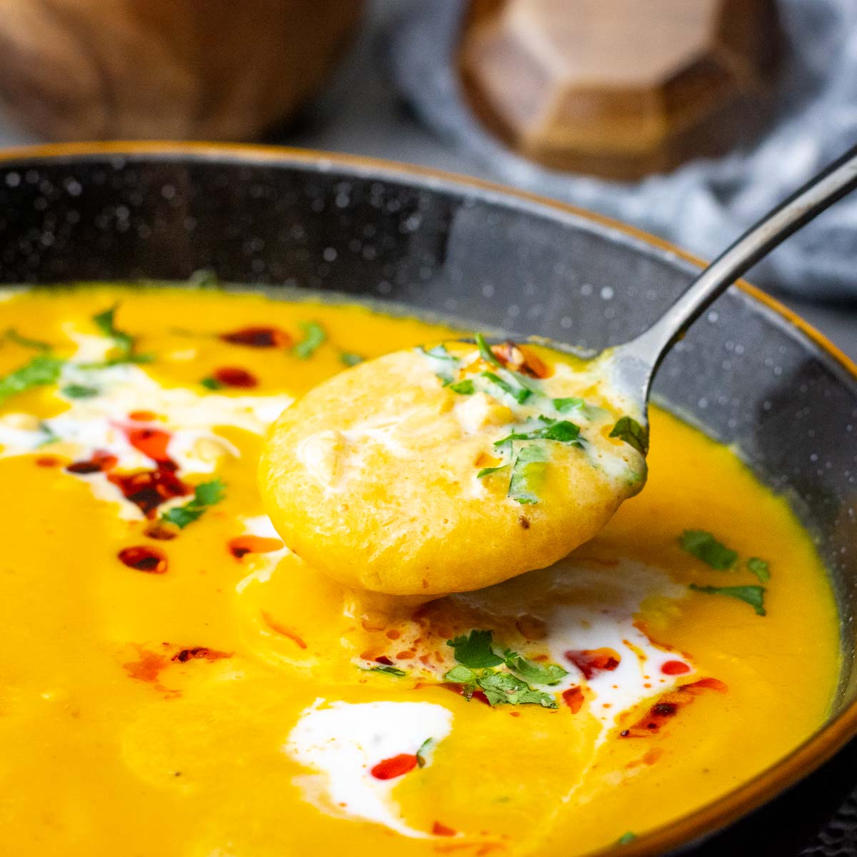 Sweet Potato, Carrot & Coconut Soup - Recipe photo by somebodyfeedseb