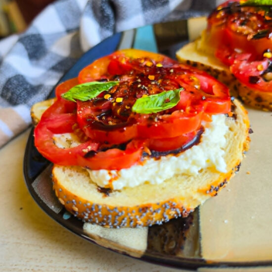 Summery Stracciatella Toasties - Recipe photo by the_happy_veg