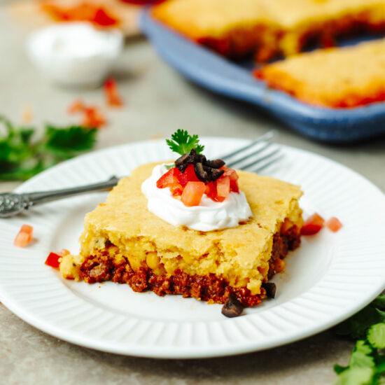 Taco Cornbread Casserole - Recipe photo by The Cookin Chicks