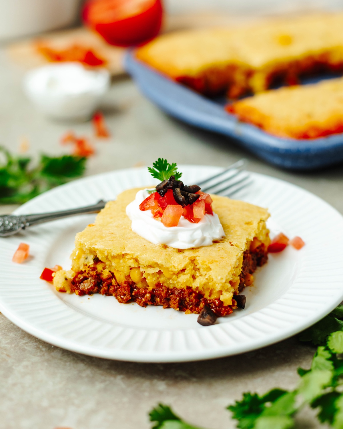 Taco Cornbread Casserole - Recipe photo by The Cookin Chicks