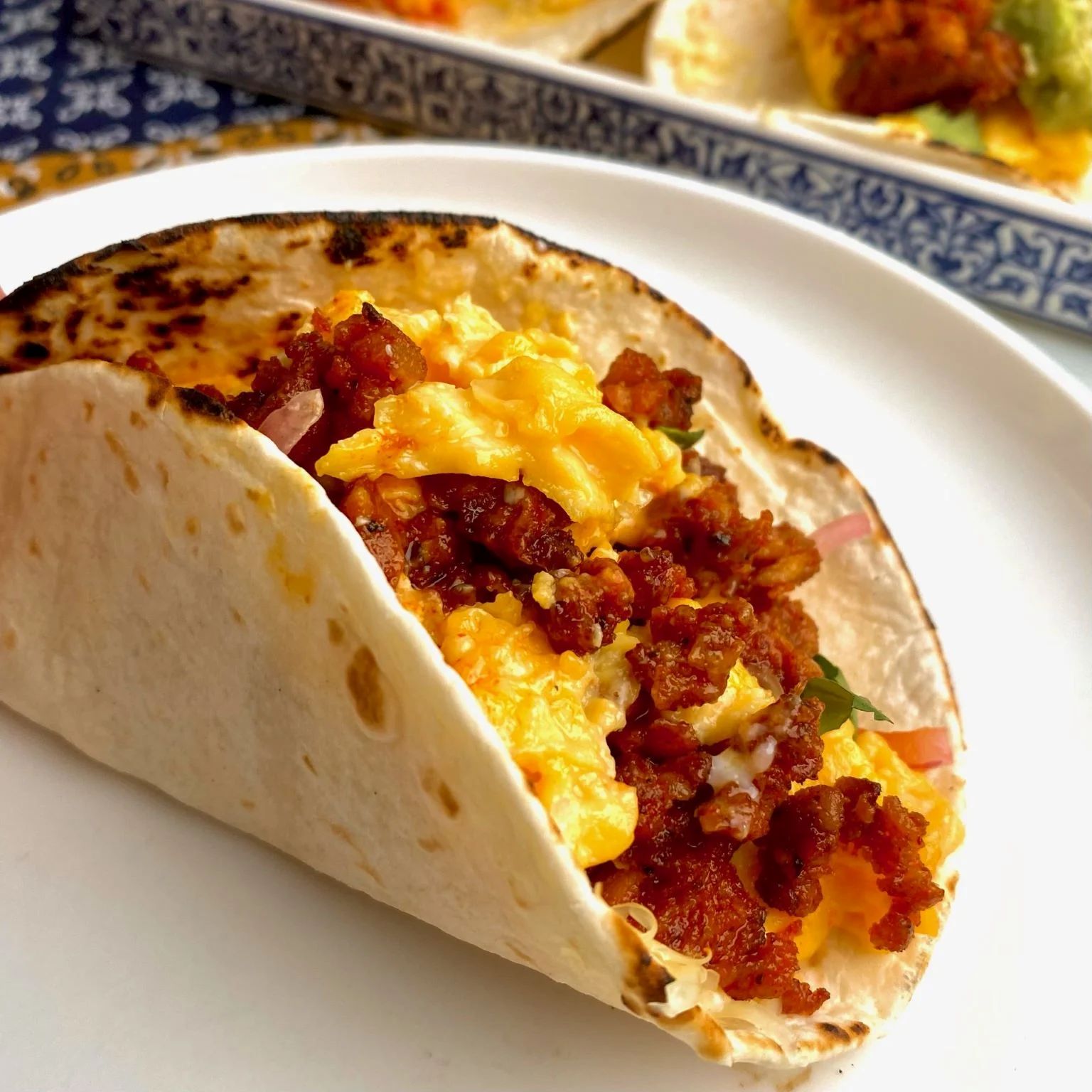 Texas Breakfast Tacos - Recipe photo by Dinnertime Somewhere