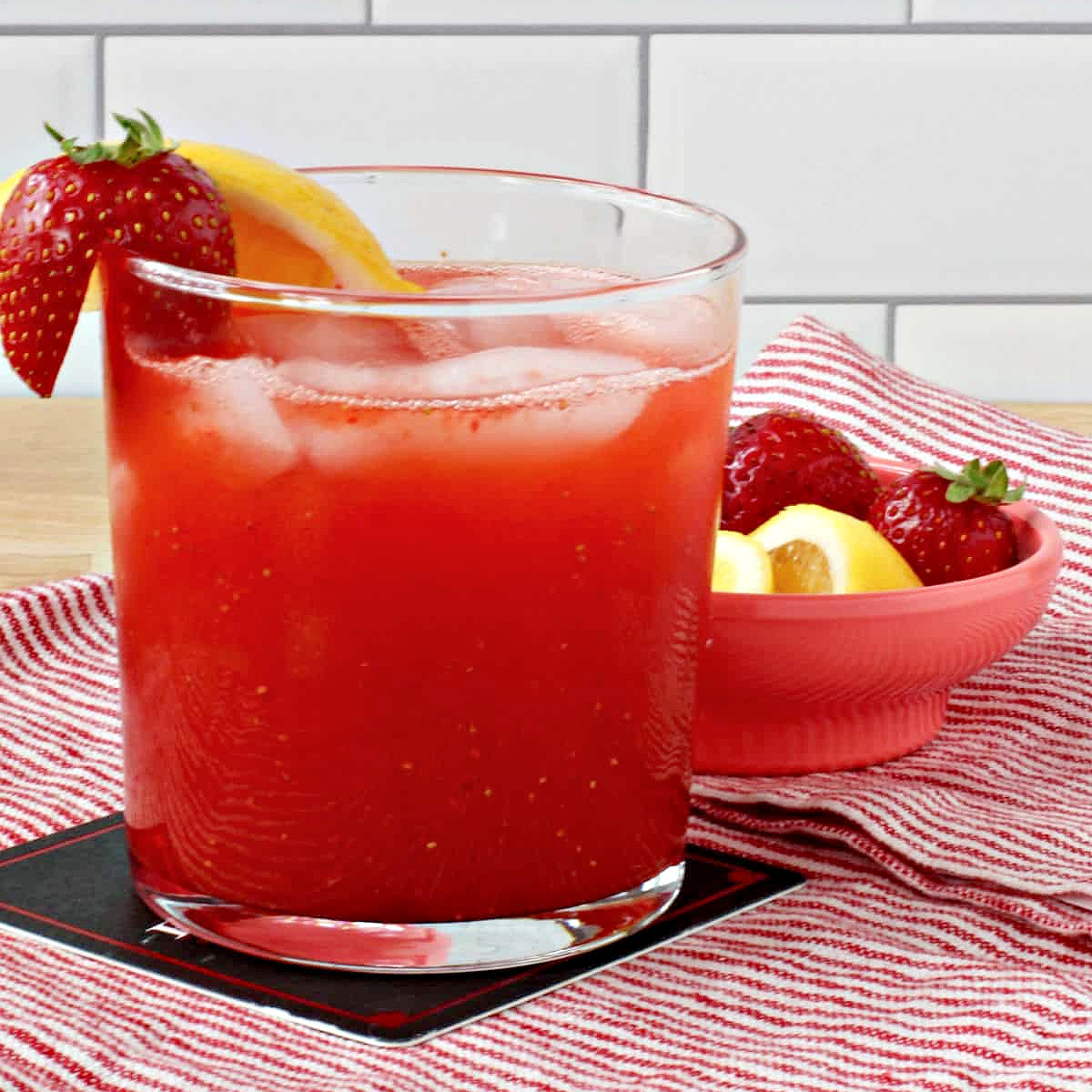 Strawberry Whiskey Sour - Recipe photo by karenskitchenstories