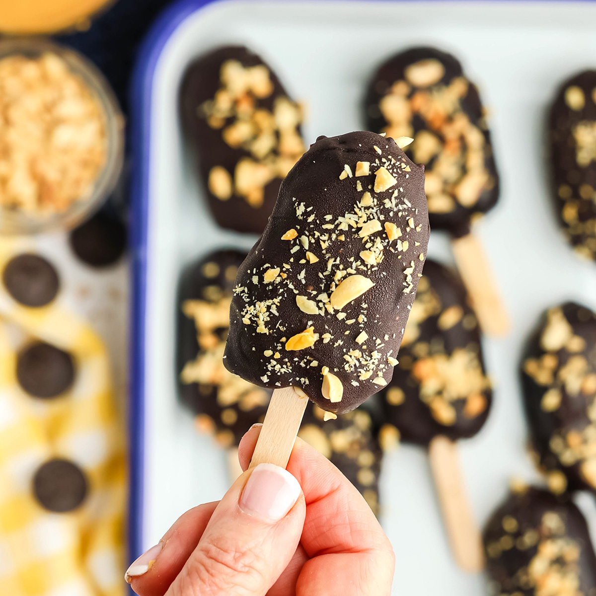 Chocolate Peanut Butter Yogurt Bars - Recipe photo by IrenaMacri