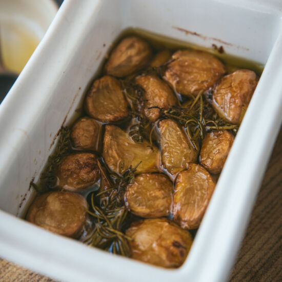 Oven-Roasted Garlic Confit - Recipe photo by zesttangerine