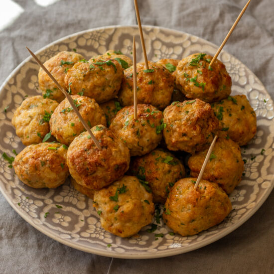 Air Fryer Chicken Meatballs - Recipe photo by My Best Air Fryer Recipes