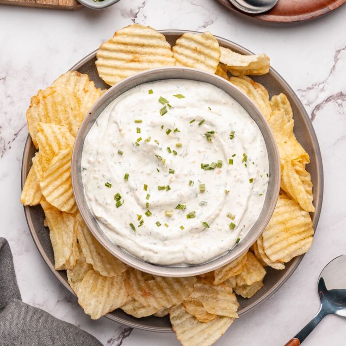 Classic Easy Beau Monde Dip - Recipe photo by Grits and Pinecones