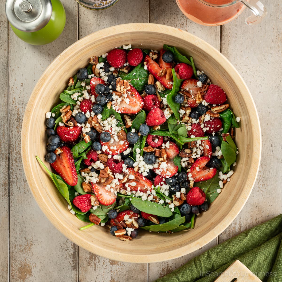 Berry Spinach Salad - Recipe photo by In Search Of Yummy-ness