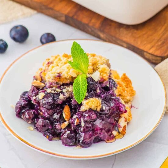 Blueberry Cobbler - Recipe photo by Running to the Kitchen