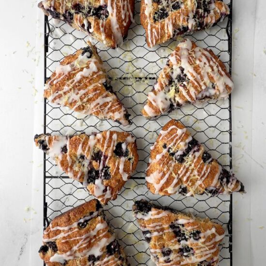 Blueberry Lemon Ginger Scones - Recipe photo by sheri silver