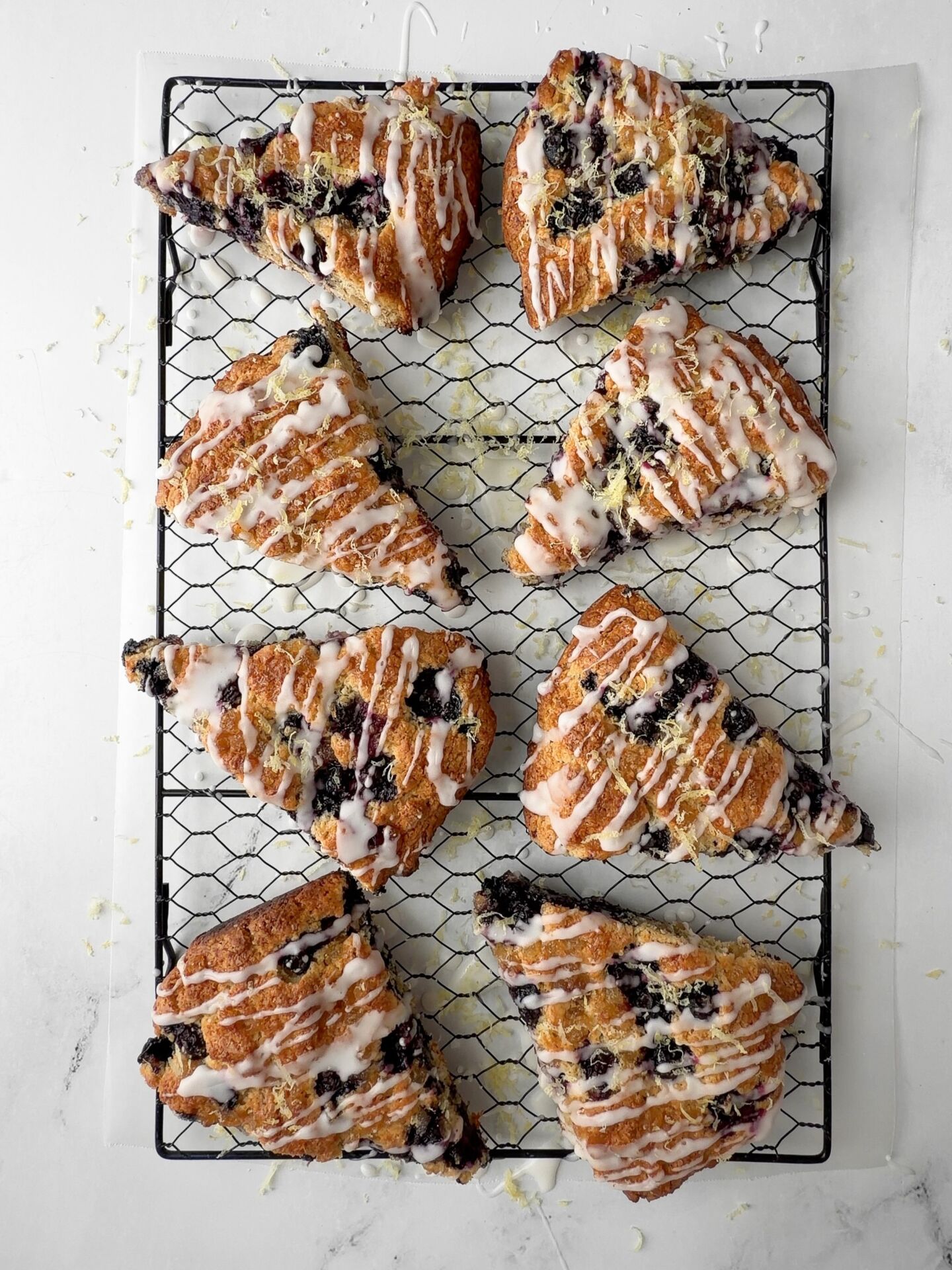 Blueberry Lemon Ginger Scones - Recipe photo by sheri silver