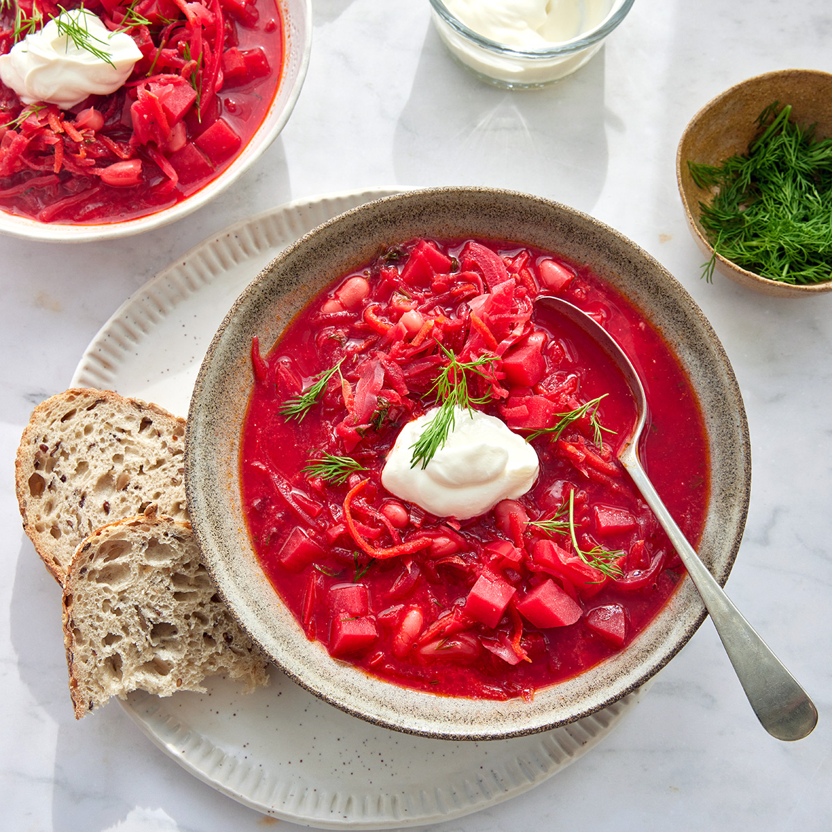 Borscht (Vegetarian Beet Soup) - Recipe photo by IrenaMacri