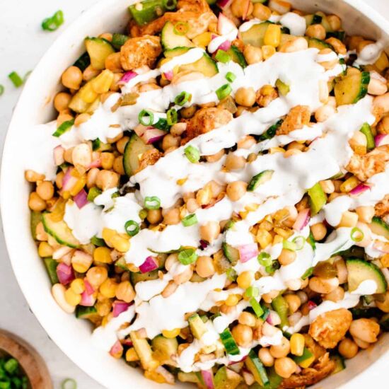 Buffalo Chicken Bean Salad - Recipe photo by TheSaltyMarshmallow